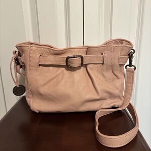 Wanderers Travel Co. Versailles Dusty Pink Leather Crossbody Handbag Bag